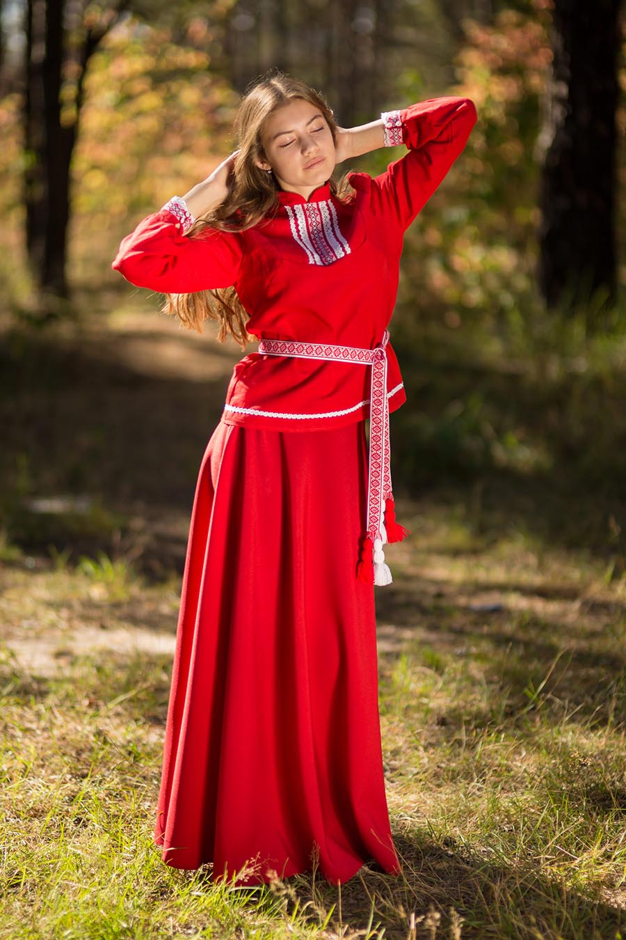 Underwear Women in Slavic costumes in San Luis
